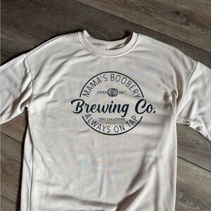 Mama’s Boobery Brewing Co Crewneck Sweatshirt | Graphic Pullover | Size M